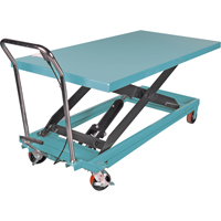 Heavy-Duty Hydraulic Scissor Lift Table, 63" L x 31-7/8" W, Steel, 1100 lbs. Capacity Moffatt Supply & Specialties