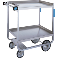 Heavy-Duty U Frame Carts, 2 Tiers, 19-3/8" W x 34-1/2" H x 32-5/8" D, 700 lbs. Capacity Moffatt Supply & Specialties