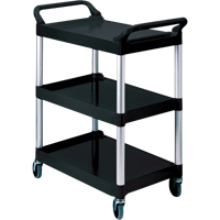 Chariot de service, 3 tiers, 19" x 38" x 34", Capacit&eacute; 200 lb Moffatt Supply & Specialties