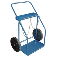 Gas Cylinder Carts, Rubber Wheels, 13" W x 25" L Base, 1000 lbs. Moffatt Supply & Specialties