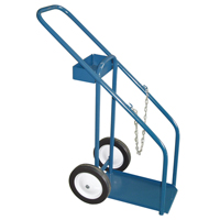 Gas Cylinder Carts, Semi-Pneumatic Wheels, 12" W x 16" L Base, 1000 lbs. Moffatt Supply & Specialties