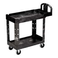 Heavy Duty Utility Cart - 4500-88, 2 Tiers, 17-1/8" x 33-1/4" x 39", 500 lbs. Capacity Moffatt Supply & Specialties