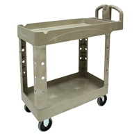Heavy Duty Utility Cart - 4500-88, 2 Tiers, 17-1/8" x 33-1/4" x 39", 500 lbs. Capacity Moffatt Supply & Specialties