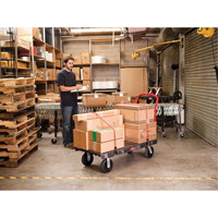 Heavy-Duty Platform Truck, 36" L x 24" W, 1000 lbs. Cap., Rubber Wheels Moffatt Supply & Specialties