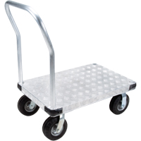 Chariots &agrave; plateforme en aluminium, 24" la x 36" lo, 1100 lb cap, Roues Anticrevaison Moffatt Supply & Specialties