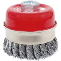 CKB3201T High Performance Knot Banded Cup Brush, 3-1/2" Dia. x 5/8"-11 Arbor Moffatt Supply & Specialties