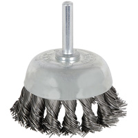 8046 Shaft Mounted Knot Twisted Cup Brush, 1-1/8" Dia. Moffatt Supply & Specialties
