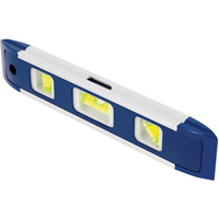 Torpedo Level, 9" L, Aluminum, 3 Vials, Magnetic Moffatt Supply & Specialties