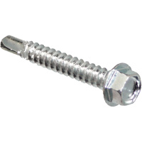 Self Drill Hex Washer, 1" x 10" L, Zinc Plated Moffatt Supply & Specialties