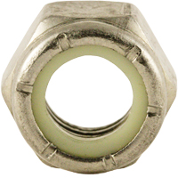 Nylon Lock Nut, 3/8" Dia., Stainless Steel, Coarse Moffatt Supply & Specialties