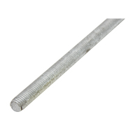 Threaded Rod, 1/4"-20, 36" L, Galvanized, Grade 2 Grade Moffatt Supply & Specialties