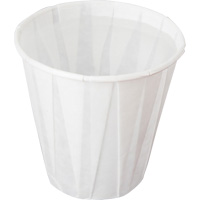 Pleated Cup, Paper, 5 oz., White Moffatt Supply & Specialties