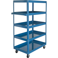 Chariots &agrave; tablette, 5 Tiers, 18" la x 61" h x 30" p, Capacit&eacute; 900 lb Moffatt Supply & Specialties