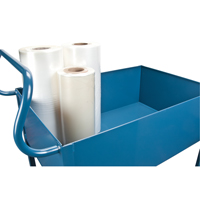 Deep Lipped Service Cart, 2 Tiers, 24" W x 47" H x 36" D, 1200 lbs. Capacity Moffatt Supply & Specialties