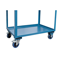 Chariots de service mobiles, 2 Tiers, 24" la x 57" h x 40" p, Capacit&eacute; 1200 lb Moffatt Supply & Specialties