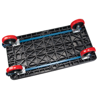 Plastic Platform Truck, 60" L x 30" W, 2500 lbs. Cap., Polyurethane Wheels Moffatt Supply & Specialties