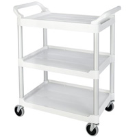 Service Utility Cart, 3 Tiers, 33" x 37" x 18", 200 lbs. Capacity Moffatt Supply & Specialties