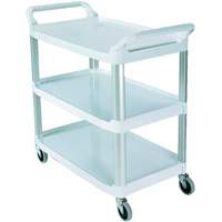 Open-Sided Shelf Cart, 3 Tiers, 40" x 37" x 20", 300 lbs. Capacity Moffatt Supply & Specialties