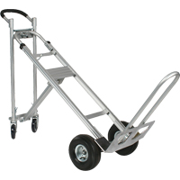 Three-Position Spartan III Convertible Hand Truck, Aluminum, 750 lbs. Capacity Moffatt Supply & Specialties
