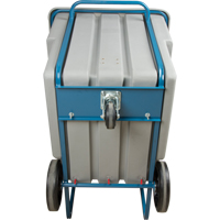 Chariot basculeur en acier, Poly&eacute;thyl&egrave;ne, 1,1 vg³, Capacit&eacute; de charge de 1250 lb Moffatt Supply & Specialties