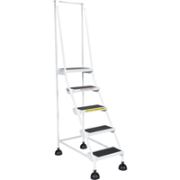 &eacute;chelles Stop-Step pour travaux l&eacute;gers, 5 marches, Largeur de la marche 16", Hauteur de la plateforme 47-11/16", Acier Moffatt Supply & Specialties