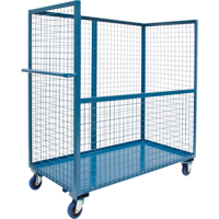 Chariot grillag&eacute; pour transport , Acier, 24" x 55" x 36", Capacit&eacute; 1200 lb Moffatt Supply & Specialties
