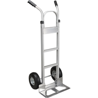 Knocked Down Hand Truck, Dual Handle, Aluminum, 50-5/8" Height, 500 lbs. Capacity Moffatt Supply & Specialties