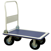 Chariot &agrave; plateforme avec poign&eacute;e pliante, Acier, 660 lb, 35" lo x 23" la, Hauteur 43,5" Moffatt Supply & Specialties
