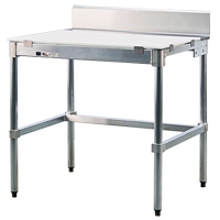 Poly-Top Workbench, 36" W x 24" D x 35-1/2" H, 2000 lbs. Capacity Moffatt Supply & Specialties