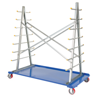 A-Frame Bar & Pipe Cart, Steel, 36-3/4" W x 73-3/4" D x 72-1/2" H, 2000 lbs. Capacity Moffatt Supply & Specialties