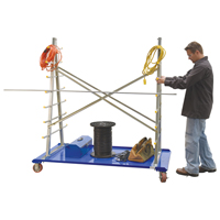 A-Frame Bar & Pipe Cart, Steel, 36-3/4" W x 73-3/4" D x 72-1/2" H, 2000 lbs. Capacity Moffatt Supply & Specialties
