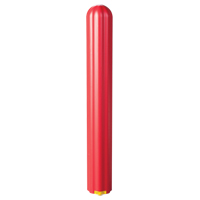 Ribbed Bollard Cover, 4" Dia. x 56" L, Red Moffatt Supply & Specialties