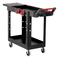 Heavy-Duty Adaptable Utility Cart, 2 Tiers, 17-3/4" x 36" x 46-1/5", 500 lbs. Capacity Moffatt Supply & Specialties