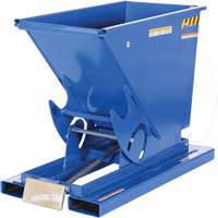 Self-Dumping Hopper, Steel, 1/3 cu.yd., Blue Moffatt Supply & Specialties