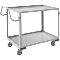 Chariot avec tablettes de calibre industriel, 2 Tiers, 22-1/2" la x 36-1/2" h x 42-7/16" p, Capacit&eacute; 600 lb Moffatt Supply & Specialties