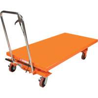 Hydraulic Scissor Lift Table, 63" L x 31-1/2" W, Steel, 1100 lbs. Capacity Moffatt Supply & Specialties