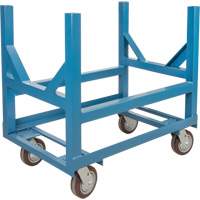 Pipe & Bar Cradle Truck, 24" L x 24" W x 34" H, 2500 lbs. Capacity, Polyurethane Wheels Moffatt Supply & Specialties