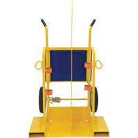 Welding Cylinder Torch Cart, Foam-Filled Wheels, 24" W x 19-1/2" L Base, 500 lbs. Moffatt Supply & Specialties