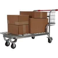 Nestable Wire Cart, Steel, 28-3/4" x 37-1/16" x 59-5/8", 275 lbs. Capacity Moffatt Supply & Specialties