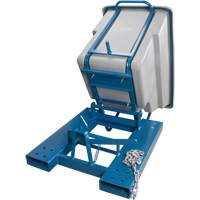 Self-Dumping Hopper, Polyethylene, 5/8 cu.yd., Grey Moffatt Supply & Specialties
