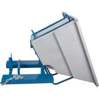 Self-Dumping Hopper, Polyethylene, 5/8 cu.yd., Grey Moffatt Supply & Specialties