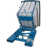 Self-Dumping Hopper, Polyethylene, 1-1/10 cu.yd, Grey Moffatt Supply & Specialties