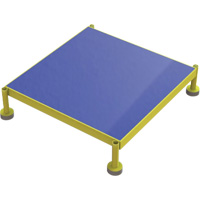 Plateforme de travail en une &eacute;tape &agrave; hauteur r&eacute;glable, 24" la x 24" pr, Capacit&eacute; de 800 lb, Enti&egrave;rement soud&eacute; Moffatt Supply & Specialties