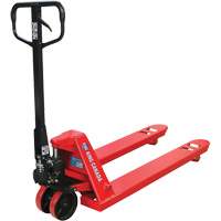 Pallet Truck with Polyurethane Wheels, Steel, 48" L x 27" W, 5500 lbs. Capacity Moffatt Supply & Specialties