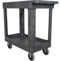 Utility Service Cart, 2 Tiers, 16-1/2" x 32-1/2" x 34-1/2", 550 lbs. Capacity Moffatt Supply & Specialties