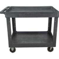 Utility Service Cart, 2 Tiers, 24-5/8" x 32-1/2" x 40", 550 lbs. Capacity Moffatt Supply & Specialties
