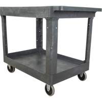 Utility Service Cart, 2 Tiers, 24-5/8" x 32-1/2" x 40", 550 lbs. Capacity Moffatt Supply & Specialties