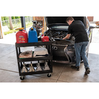 R&acirc;telier mobile, 3 tiers, 35-1/4" x 37-1/4" x 18", Capacit&eacute; 375 lb Moffatt Supply & Specialties