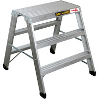 Poste de travail chevalet de sciage portatif, Cadre Aluminium, 12-1/4" p x 36" h Moffatt Supply & Specialties