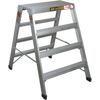 Poste de travail chevalet de sciage portatif, Cadre Aluminium, 12-1/4" p x 48" h Moffatt Supply & Specialties